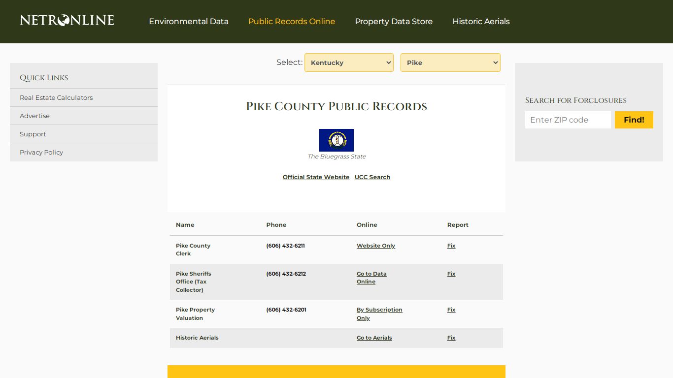 Pike County Public Records - NETROnline.com